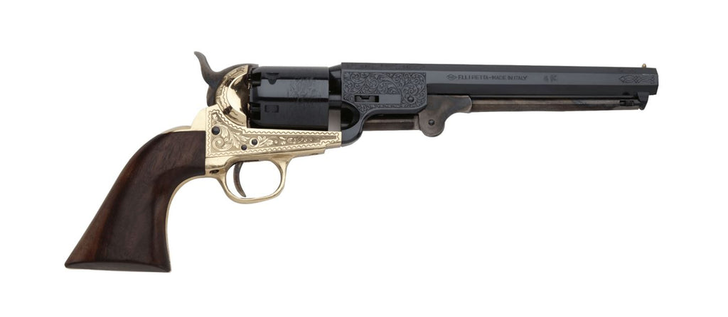 1851 Navy Brass Frame Engraved 7.5" .36 caliber