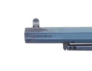 1858 Remington 8" .44 caliber Casehardened Frame Charcoal Blue Finish Engraved