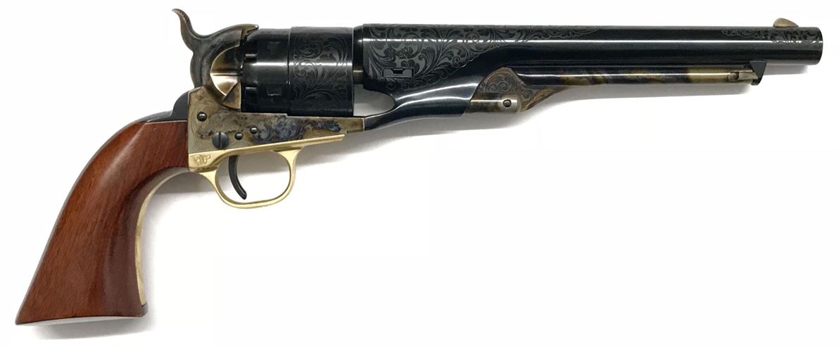 1860 Army 8" .44 caliber Buffalo Bill Engraving