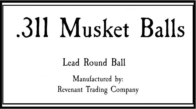 .311 Lead Musket Ball Bag of 50