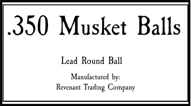 .350 Lead Musket Ball Bag of 50