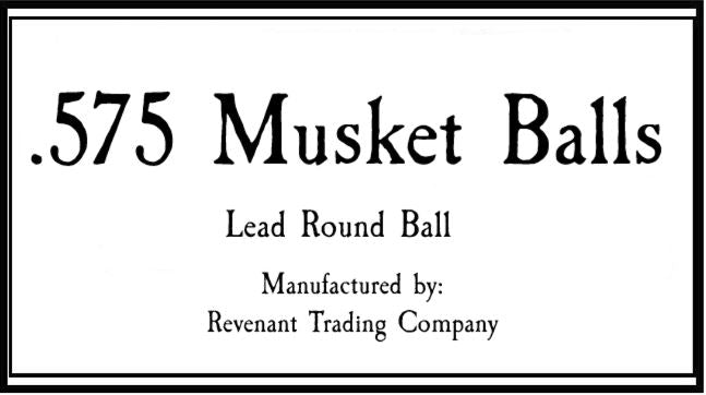 .575 Lead Musket Ball Bag of 50