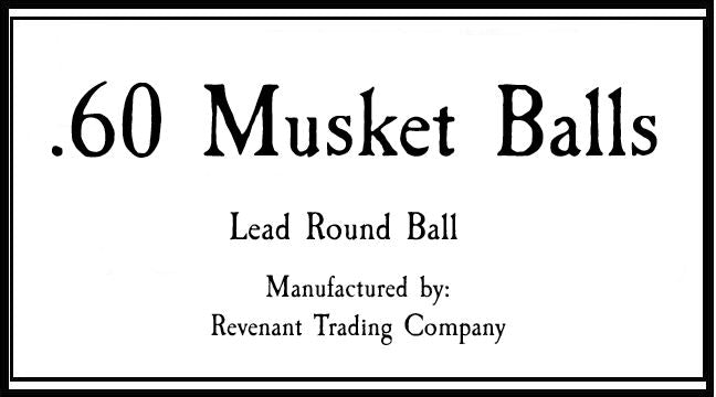 .60 Lead Musket Ball Bag of 50