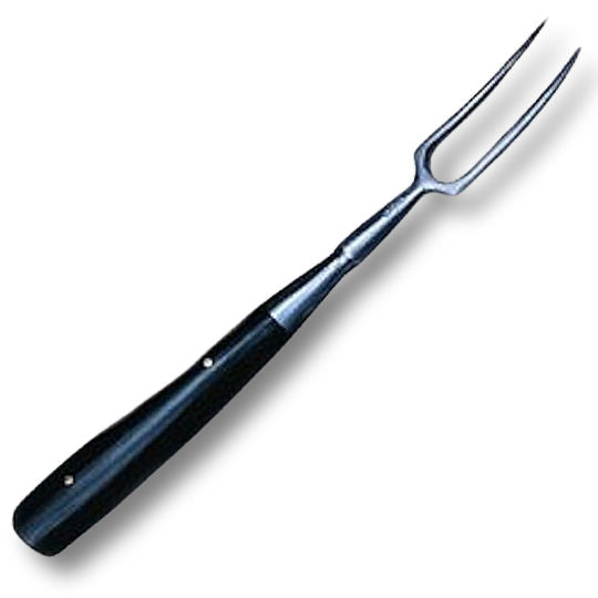 Buffalo Horn Scale Handle Two-Tine Fork