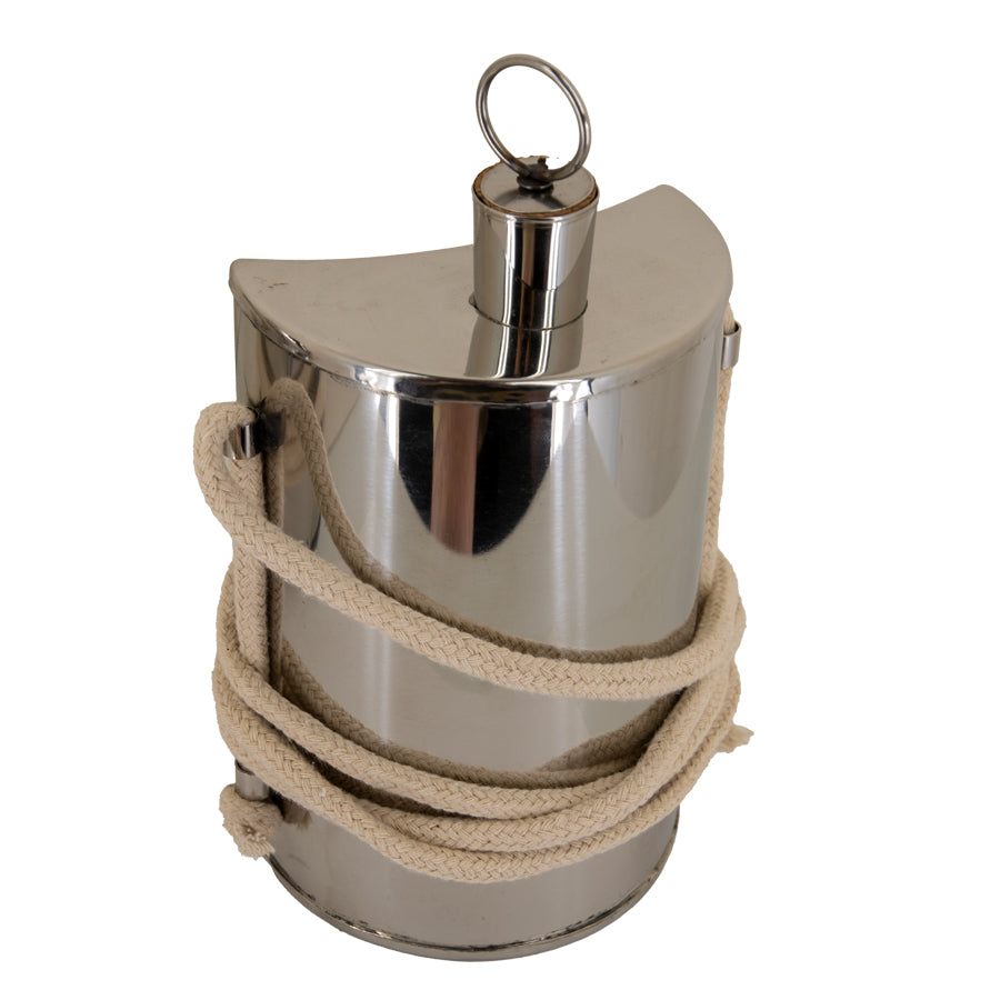 Revolutionary War Canteens - Stainless Steel, 1 Qt Half-Moon Shape