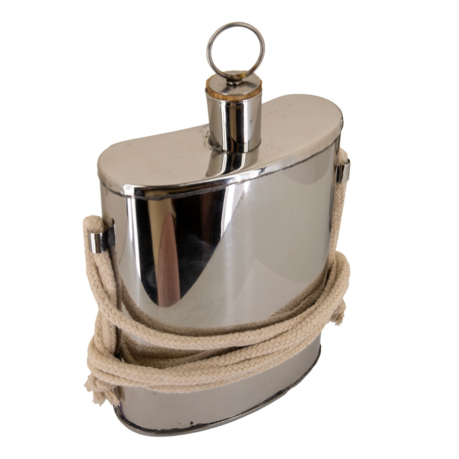 Revolutionary War Canteens - Stainless Steel, 1 Qt Kidney Shaped